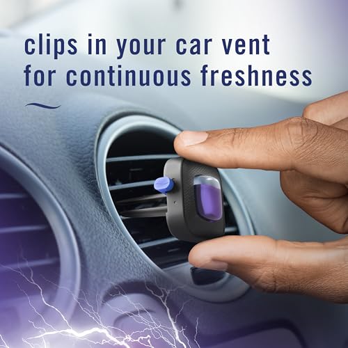 Image of Febreze Car Air Freshener Vent Clip, Midnight Storm, 1 count, .06 oz