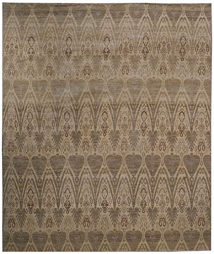 Transitional Ikat Rug (Wool) - 8' X 10' #TOP2