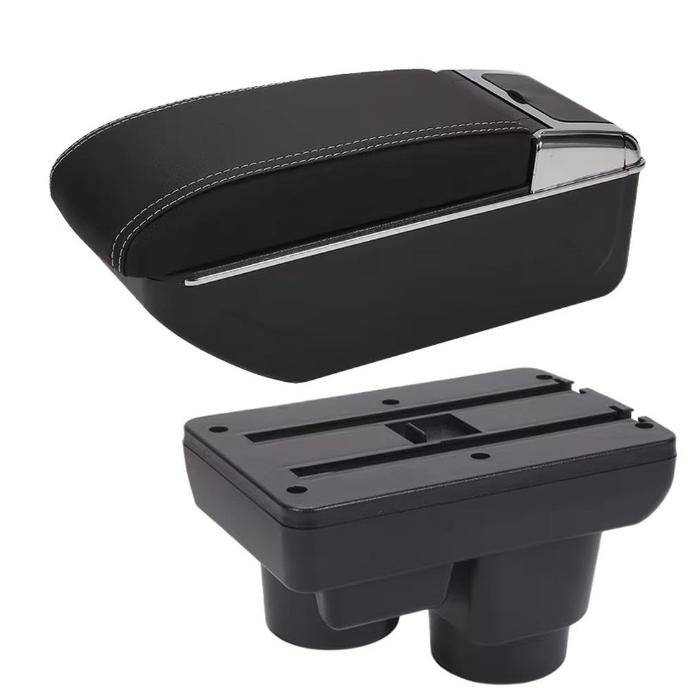 SXQPOCAR For Ford Fiesta 2011 Car Armrest Box Center Console Armrest Storage Box Replacement Parts