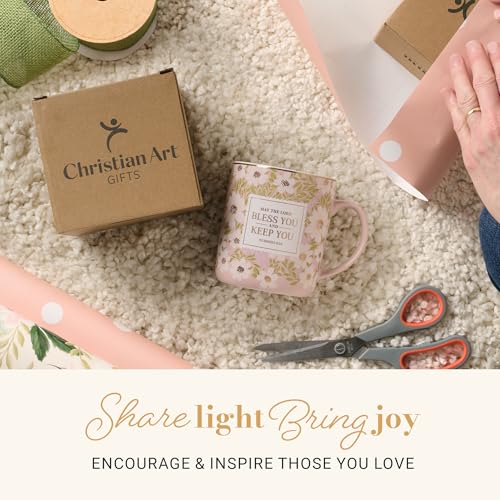 Image of Christian Art Gifts Bless You and Keep You Ceramic Coffee Mug for Women