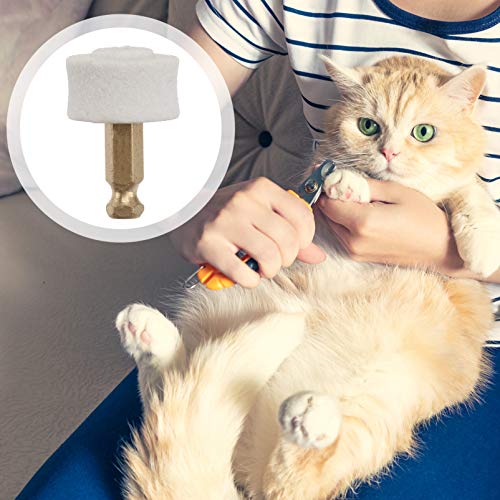 Balacoo 10Pcs Pet Prego Grinder Substituição Cabeça Garra Cat Dog Cat Dog Prego Moedor De Ponta Subs