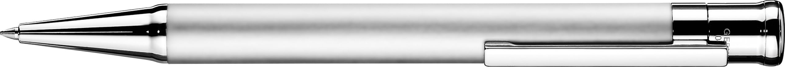 Otto Hutt 002-11607 - Lápiz de diseño 04 en plata - Portaminas con vástago de latón platinado, longitud 13,3 cm, diámetro 10,8 mm