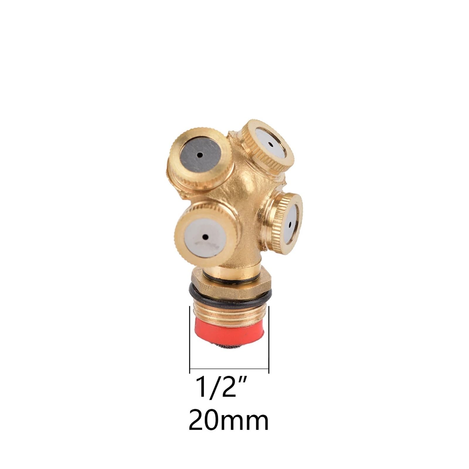 1PC 1/4 "1/2" Ugello spruzzatore da Giardino in Ottone con Filtro a Rete for nebulizzazione irrigazione Acqua Sprinkler Raccordo | A