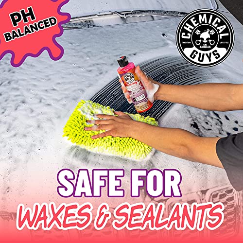 Chemical Guys TORQ Foam Blaster Wash & Wax Kit with Wash Mitt, Sticky Snowball Snow Foam Car Wash Soap, Blazin' Banana Spray Wax, & Chenille Premium Wash Mitt (4 Items, 32 Fl oz) - image 2