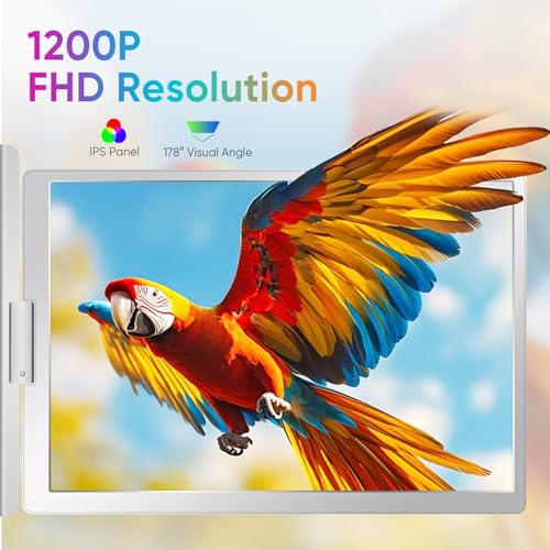 Image of YUTOO 4 Screen Laptop Monitor Extender | for M1 M2 M3 | 1200P FHD IPS 4 Screen Monitor for Laptops 12~18 inch | Quad Screen Extender Display for MacBook /Windows /Switch /PS5 | One Cable | Driver Need