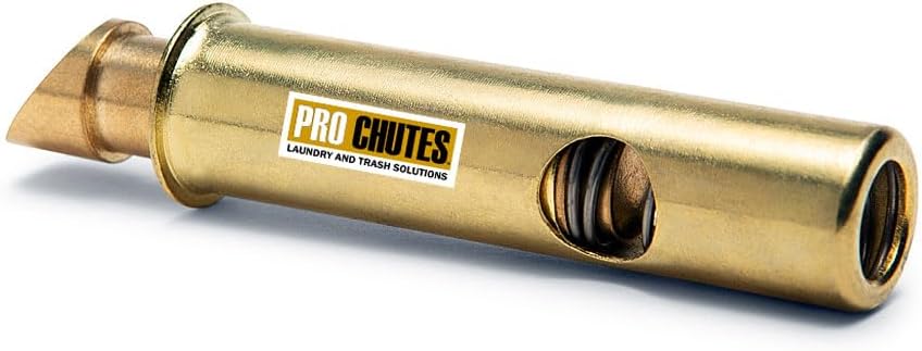 Trash Chute Latch Plunger for Midland Style T Handle. 1-3/4, & 1-23/32 inch Backset Round Tubular Brass Barrel Cylinder Bolt Replacement Part for Laundry and Garbage Intake Doors.