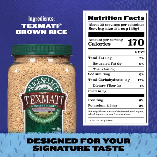Riceselect 25042 Texmati Brown Rice, Whole-Grain Basmati Rice thumb #4