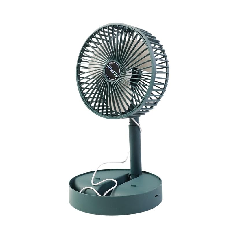Garth USB Fan 1 Pc – Foldable USB Mini Desk Fan with Adjustable Height & Angle, Strong Wind & Silent Operation, Portable Personal Air Cooler for Home, Office & Study Desk Compact & Travel Friendly-image-25