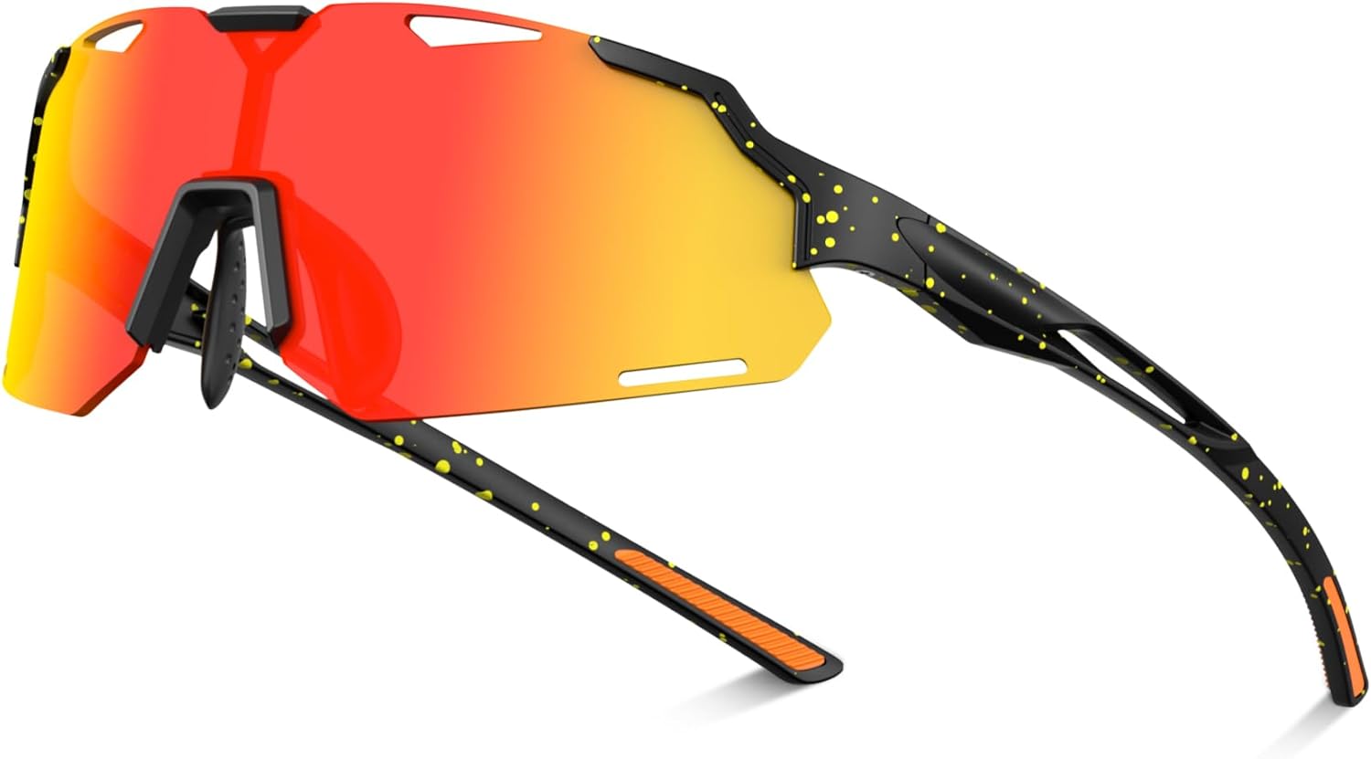 Polarized Sports Sunglasses UV400 Lightweight TR90 Frame Running Baseball Glasses for Men Women Driving Fishing Cycling