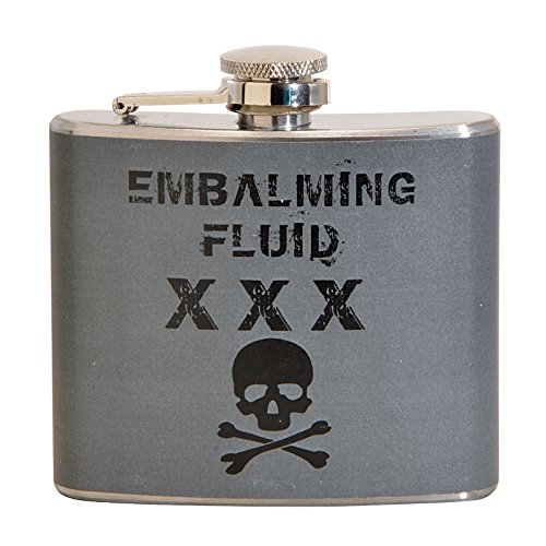 Embalming Fluid 5 oz. Stainless Steel Flask