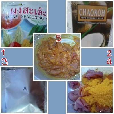 Miniatura 2 de Lobo Satay Mezcla de condimentos para comida tailandesa, barbacoa, pollo, cerdo, carne de res, 3.5 onzas  3.53 oz, (paquete de 3)