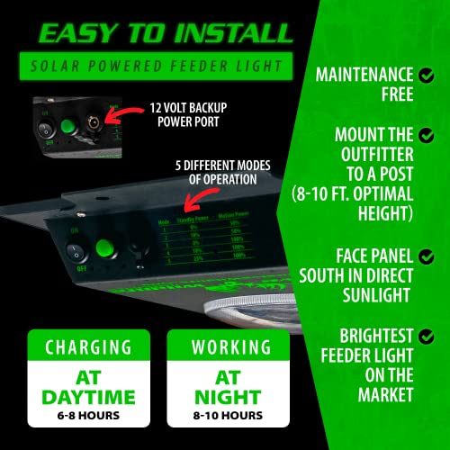 image for Elusive Wildlife | Kill Light Outfitter Solar-Powered Feeder Light - N