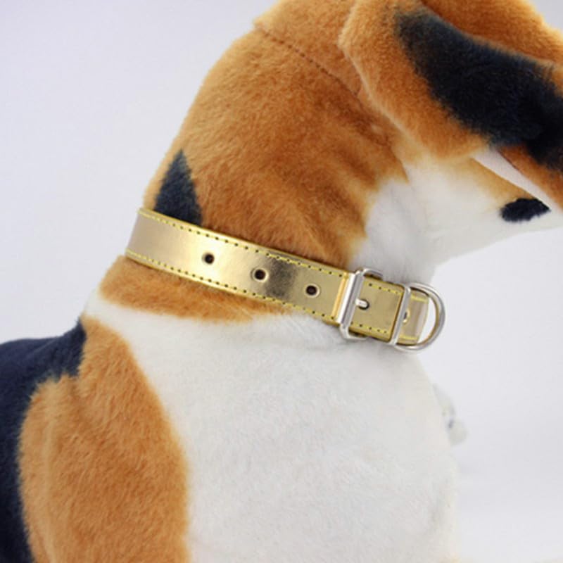 Glitter Soft PU Leather Dog Collar Adjustable Pet Collar for Puppy,Cat,Kitten,Dogs For Neck circumference 36cm-46cm - Image 3