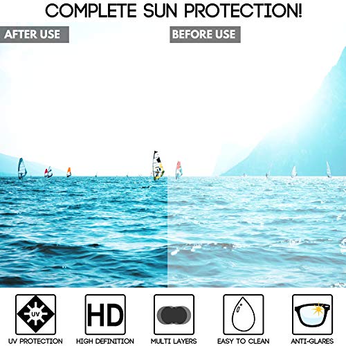 Edge I-Wear Sport Wrap Around Style Active UV Protection Sunglasses Color Mirrored Lens for Men Women (White Frame/Blue White Mirrored Lens, 75)4