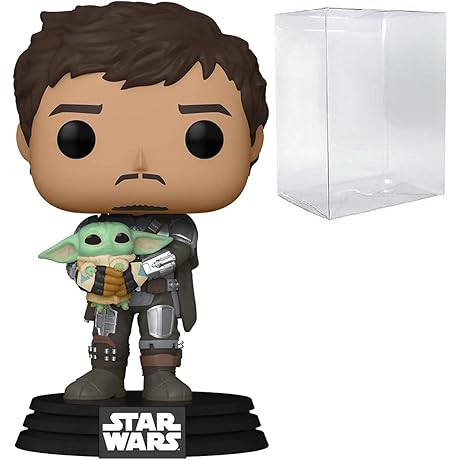 Star Wars: The Mandalorian - Din Djarin Holding Grogu [The Child] Pop! Vinyl Figure