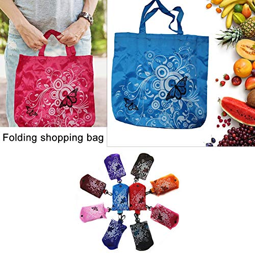 bouncevi Bolsas de supermercado Bolsas de compras plegables reutilizables Bolsas de compras lindas Bolsas con bolsa Ripstop a granel Impermeable Lavable a máquina Ecológico appealing