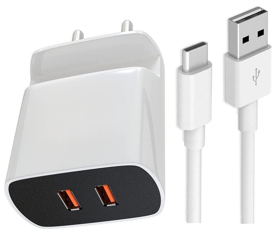 50W Charger for Apple iPad Pro 12.9 (2022) Original QC Adapter Type C 3.0A High Speed Fast Turbo Charge QC 3.0 Smart SinglePort with 1m Type-C Charging & Sync Cable (White, 50W,BH-43)
