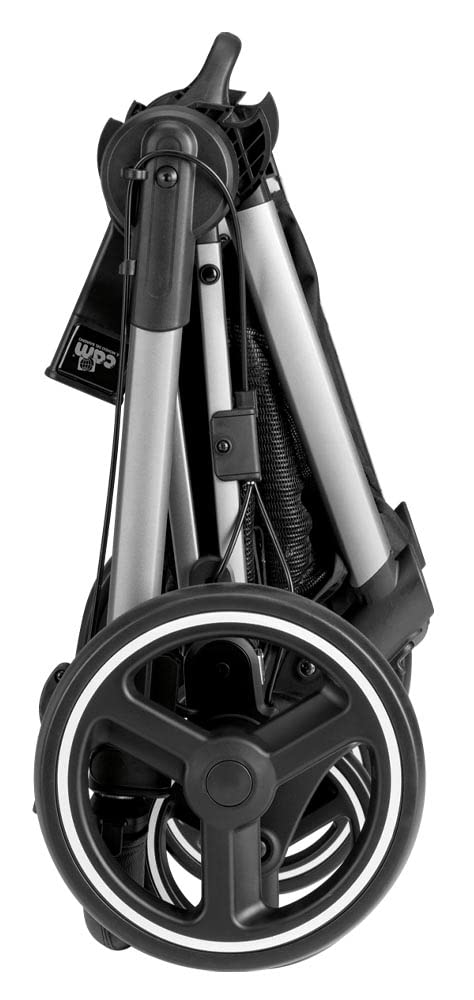 CAM Il Mondo del Bambino - art.914/T933 - Sistema Modulare Next Evo - carrozzina, passeggino, seggiolino auto e borsa - made in Italy - perfetto da 0 a 48 mesi - GRIGIO