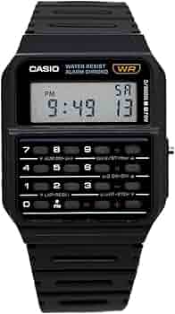 CASIOの時計 Casio Men's Twincept Databank ANI-Digi Resin Watch Black CA