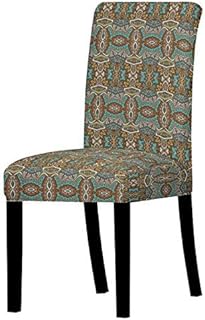 JPDP Funda de Silla Bohemia Fundas elásticas de Silla elásticas Spandex Fundas de Asiento para Comedor Cocina Banquete de Oficina Funda de Asiento antisuciedad YT077-10