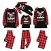 Ensemble de pyjama à manches longues pour Noël - Ensemble de pyjama avec chemisier et plaid - Pour femme et enfant - Avec imprimé cerf - Pour la maison - Pour homme et femme, Pour papa, M