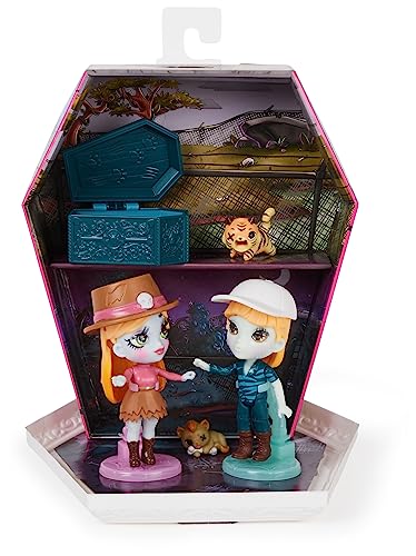 Zombaes Forever, Wild Vibes, Big Cat Un-Rescue Zombie Dolls and Accessories Deluxe Set, 2 Exclusive 8.9-cm Figures, 2 Pets and More, Kids’ Toys for Girls