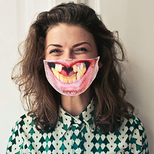 KESYOO Capa Facial Anti-PluiçãLavável E Reutilizável Bandana Engraçada Capa Facial PrteçãCntra Alerg