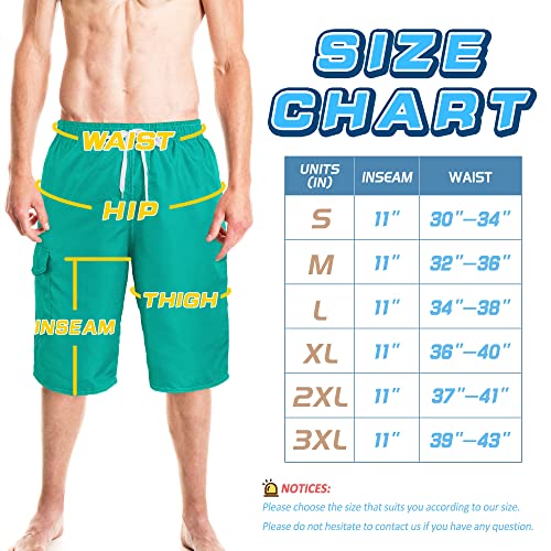 Image of Mens Swimming Trunks Swim Trunks Quick Dry Swim Shorts with Mesh Lining Funny Swimwear Bathing Suits
