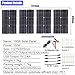 100W Solar Panel Kit with 4000W/6000W DC 12V to AC 220V/110V Inverter and 50A Controller, Complete Solar System for Home and Outdoor Power Generation(500W,12v-220v)