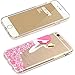 iPhone 6 Case, iPhone 6 Case Clear with Cartoon Pattern, ESR iPhone 6 / 6S Protective Case Soft Flexible TPU Back Cover Bumper Ultra Thin Case for 4.7 inches iPhone 6 iPhone 6s (Pink Floral Girl)