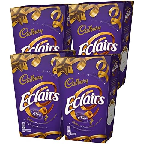 Cadbury Eclairs Classic Gift Box - 420g each pack of 4 Christmas Filler Cover