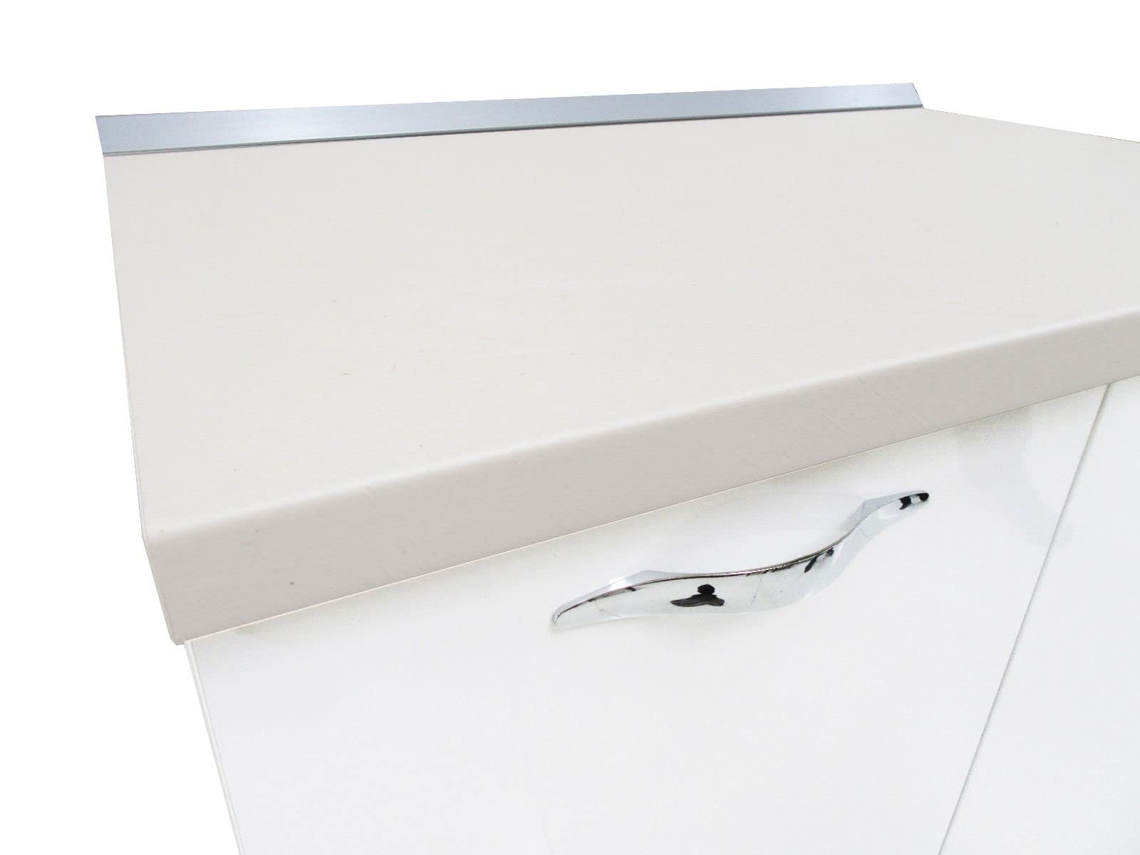 My Brand Germanvox Mobile Armadietto Base da Cucina a terra 90 cm 2 ante bianco lucido