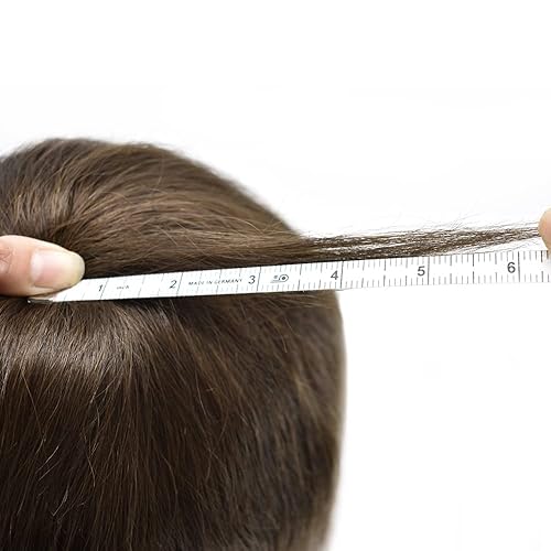 Miniatura 5 de Hombres Toupee Cabello Humano Completo Encaje Toupee Para Hombres Cabello Invisble Hairpieces Para Hombres Sistema de Reemplazo de Cabello Protesis