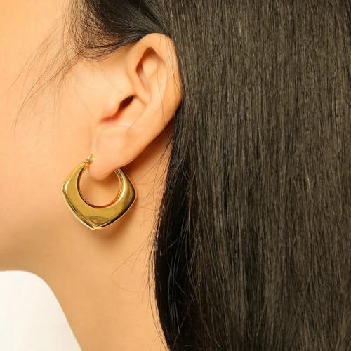 Image of Drop Dangle Earrings Set for Women and Girls | Celebrity Inspired Trendy Stylish Gold Plated Earrings Set Of 1
