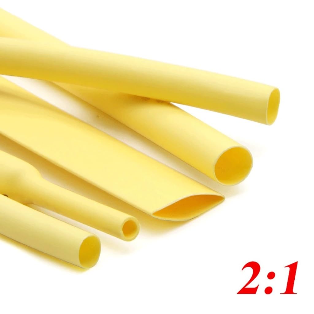 2:1 Schrumpfschlauch, Gelb, for Kabelreparatur, DIY-Kabelschutz, Schlauch, Wickelzubehör(35mm,10 Meters)