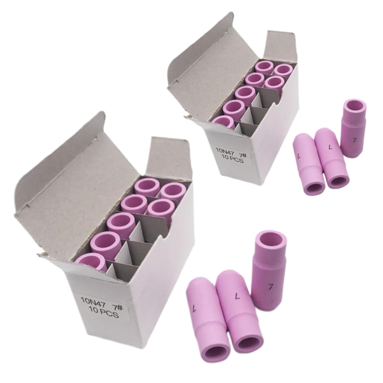 10pcs Welding Torch Nozzle Plasma Nozzle Tig Welding Nozzle Argon Arc Welding Parts Argon Arc Welding Accessories Argon Arc Nozzle Welding Torch Accssories Argon Arc Welding Nozzle Housoutil