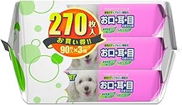 JOYPET(ジョイペット) JOYPET ウェットティッシュ お口・耳・目のまわり用 ペット用 270枚入(90枚入×3個パック)