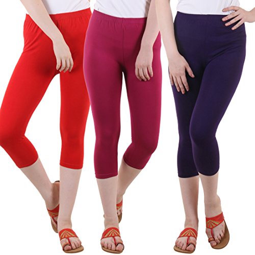 Image of DIAZ Capri for Women Combo Pack of 3
