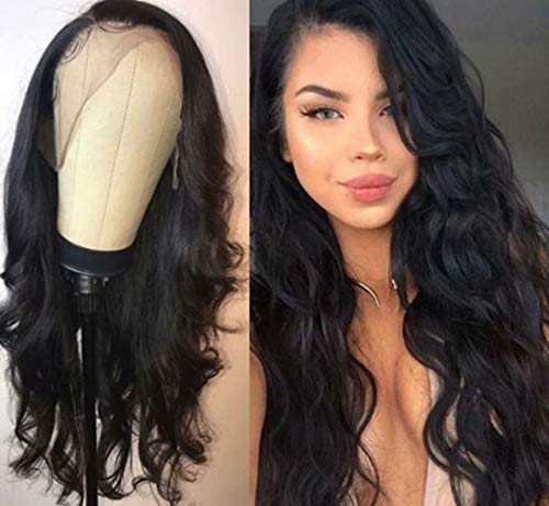 Maxine Hair Body Wave Lace Front Human Hair Wigs 130% Density Brazilian Virgin Remy Wigs with Baby Hair For Black Woman 20 inch, Natural Color