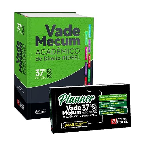Vade Mecum Acadêmico de Direito Rideel – 37ª Edição – 2ª Semestre 2023 + Planner de Estudos