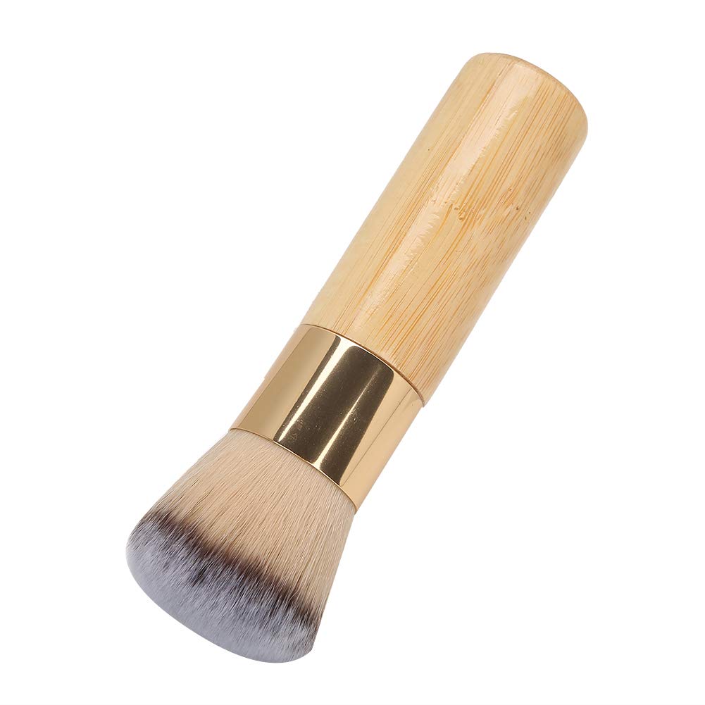 makeup base eveline, Bamboo Makeup Brush, Loose Powder Brush for Daily Makeup Base Makeup Blush, Brush Cosmetic Applying Tool - Image 2