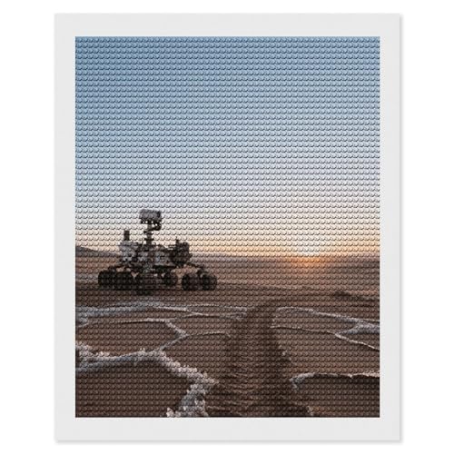 Kit peinture diamant adulte Mars Sunset pour réduire le stress à la maison