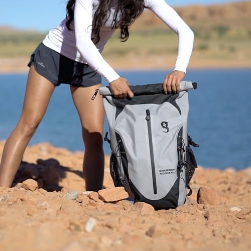 geckobrands Paddler Waterproof 45L Backpack, Large Dry Bag with Padded Shoulder Straps, Waist Strap, Chest Strap miniatura 5