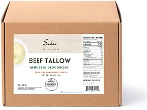 50 LBS Triple Rendered Deodorized Beef Tallow-All Purpose-Food-Cosmetic-Gluten Free-Keto-Paleo Friendly