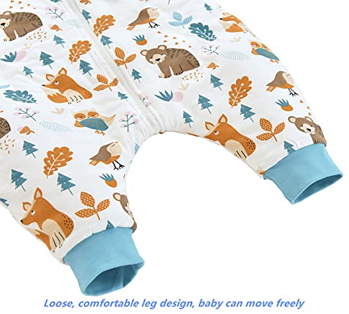 Chilsuessy Baby Schlafsack mit Füße 2.5 Tog Ganzjahres Schlafsack Baby Schlafsäcke Babyschlafsack mit Beinen für Säugling Kinder… – Ansicht 4