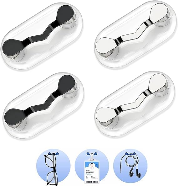 KICKZUMagnetic Eyeglass Pin: Sunglass, Reading Glasses & ID Badge Holder for Men & Women