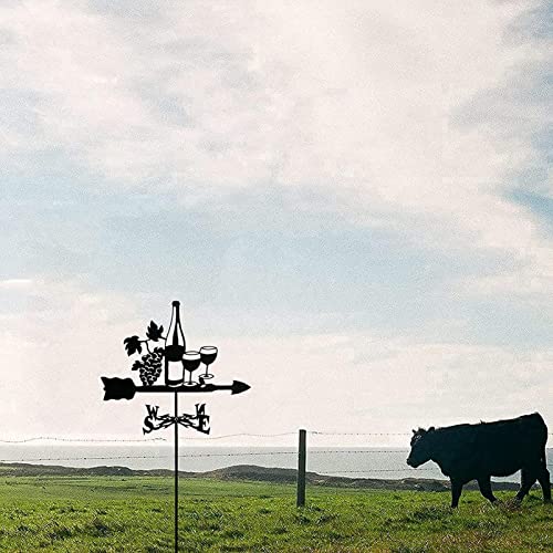 Dmwmd Rabbit Turtle Weather Vane For The Liquor Stainless Steel Weathervane Durable Retro Farm Scene Wind Vane Measuring Tools Wind Direction Indicator Garden Stake #TOP7