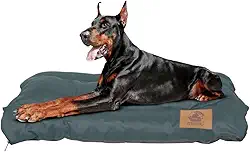 Cama Pet Impermeável Colchonete Fun 60x90 GG - Cachorro Grande, Resistente, Lavável e Capa Removível. (Chumbo)