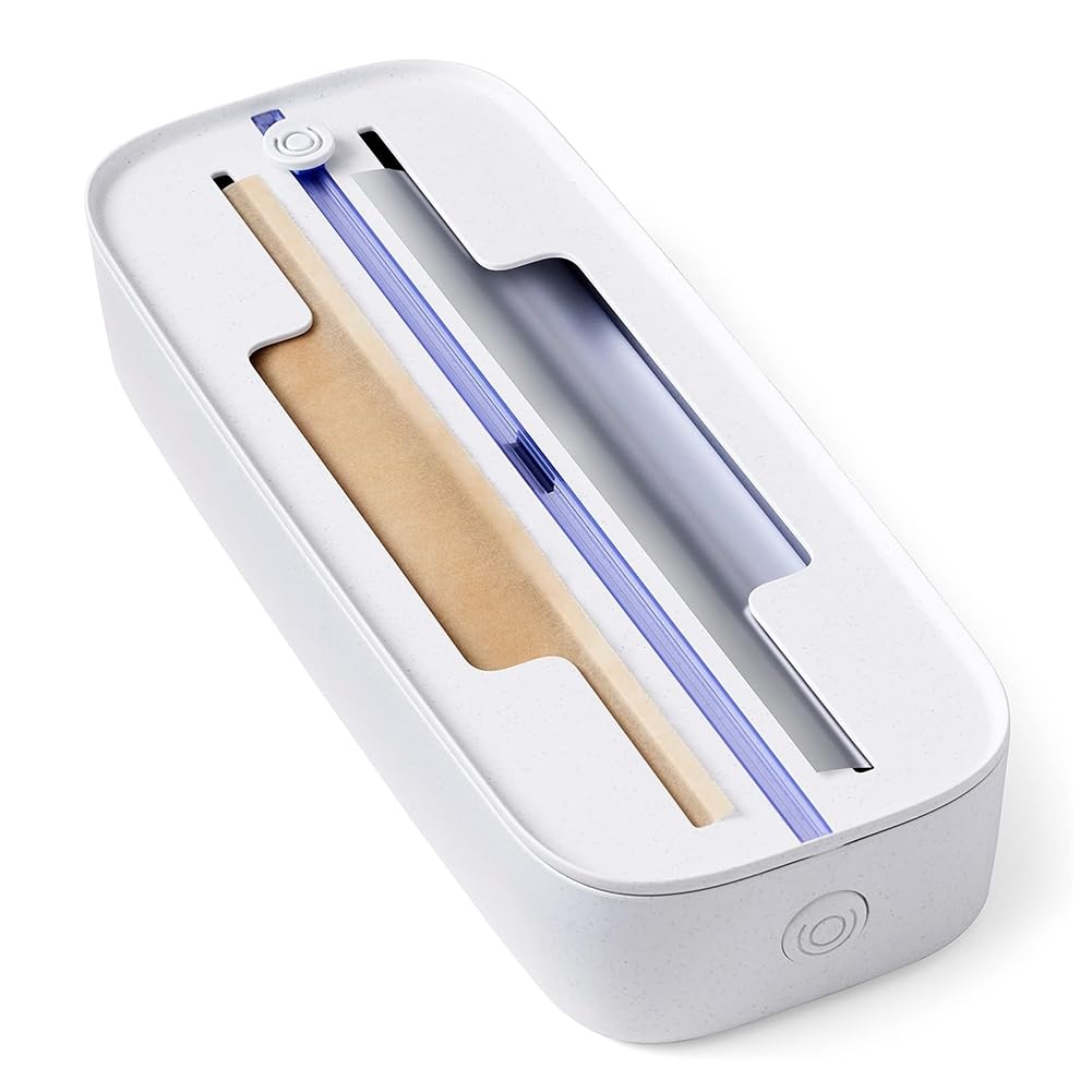 Rtauhife Drawer Food Wrap Dispenser, Foil, Plastic And Wax Paper Organizer For Kitchen Organization Easy Install