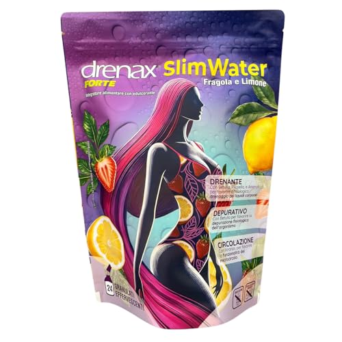Drenax Forte Slim Water Fragola E Limone 24 Bustine Granulati Effervescenti - 2